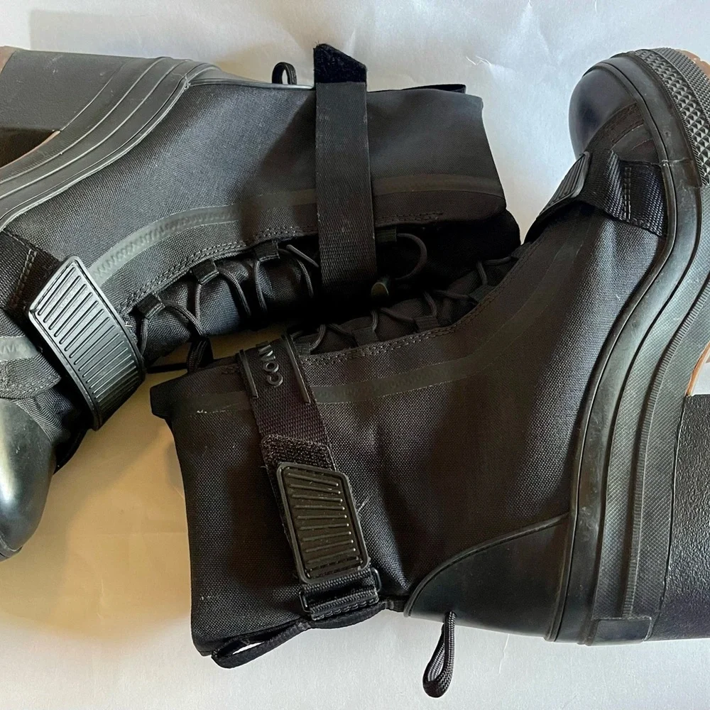 CONVERSE Combat Boots Womens 10 Black Chuck Taylor All Star Platform chunky heel - Picture 3 of 9